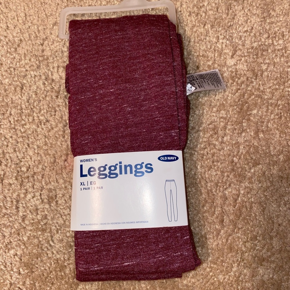 Old Navy Wine Red Leggings XL